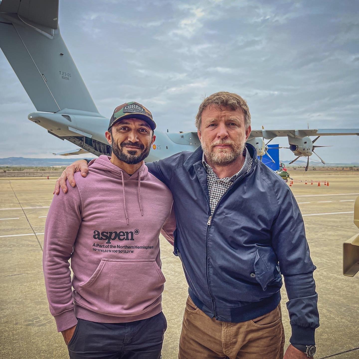 Kawa Mawlayee with director Guy Ritchie on location during production of The Covenant